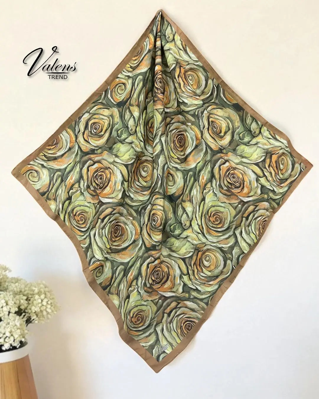 Desenli Koton Eşarp 478