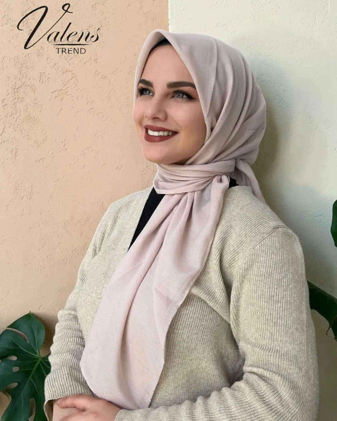 Lüks Koton Eşarp - Soft Pembe