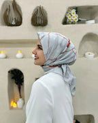Desenli Koton Eşarp 509
