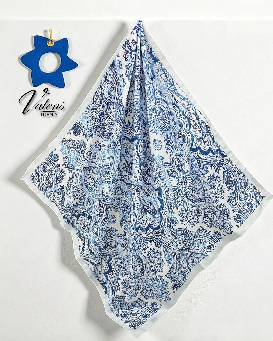 Desenli Koton Eşarp 510