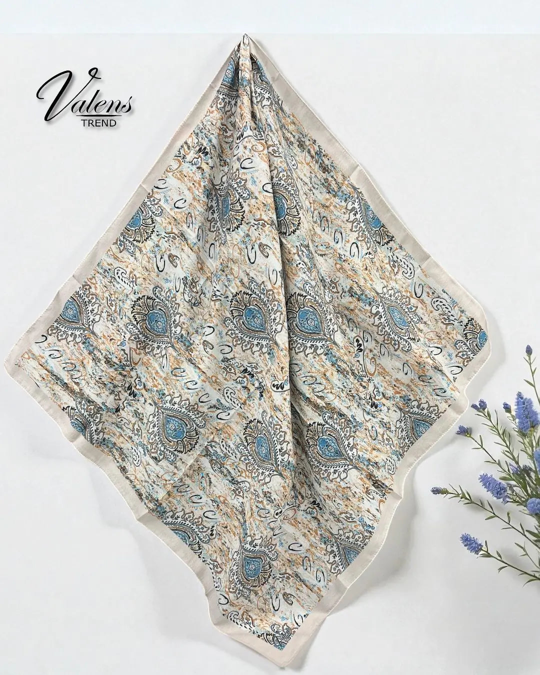 Desenli Koton Eşarp 518