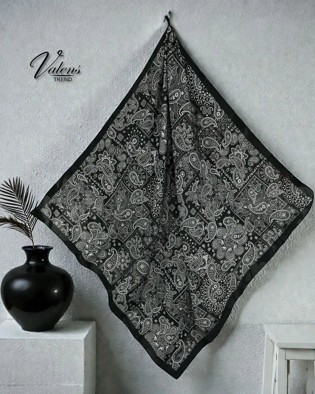 Desenli Koton Eşarp 539