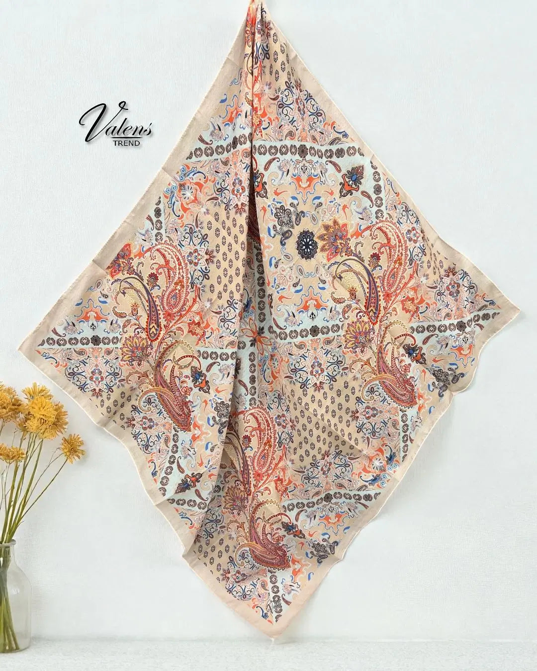 Desenli Koton Eşarp 540
