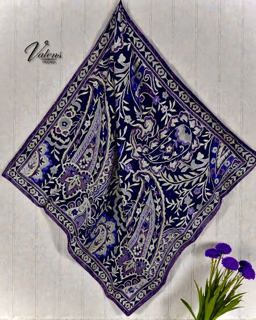Desenli Koton Eşarp 561
