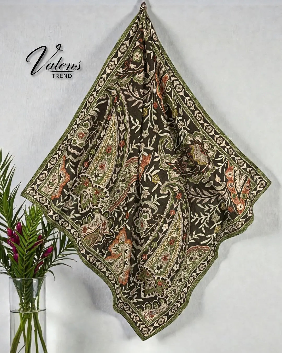Desenli Koton Eşarp 563
