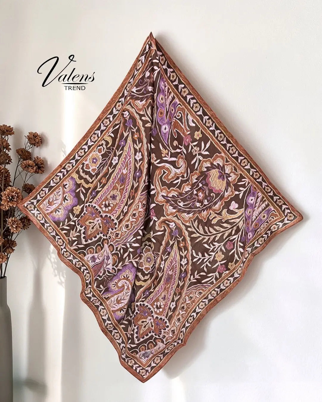 Desenli Koton Eşarp 564