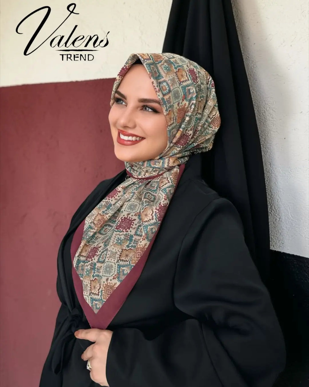 Desenli Koton Eşarp 597