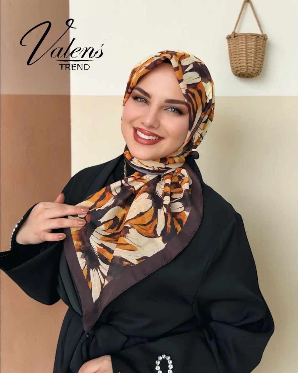 Desenli Koton Eşarp 598