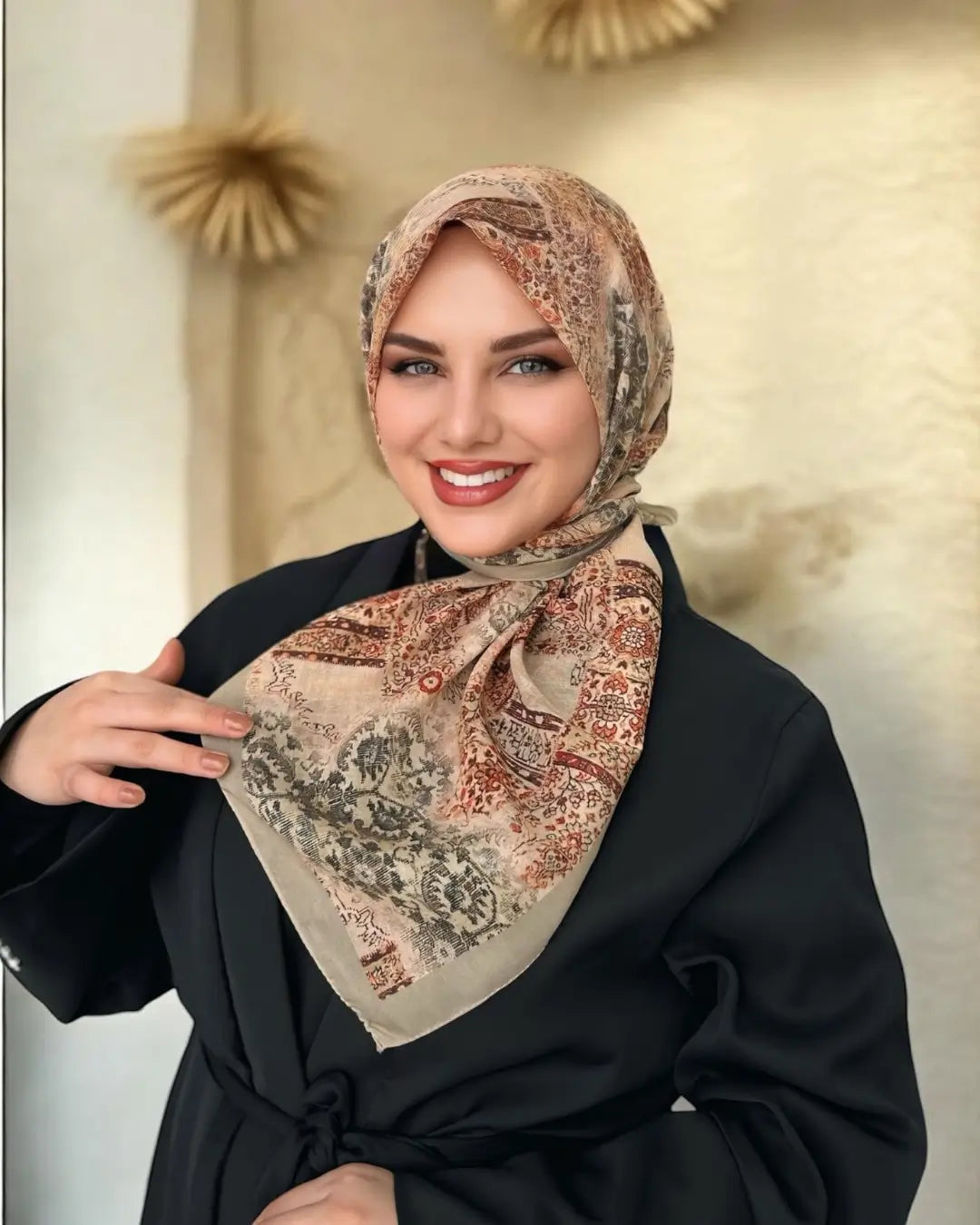 Desenli Koton Eşarp 605