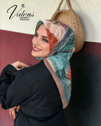 Desenli Koton Eşarp 608