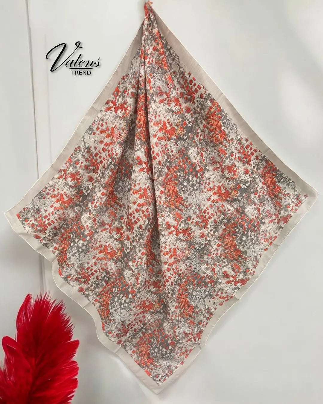 Desenli Koton Eşarp 612
