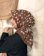 Desenli Koton Eşarp 616