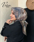Desenli Koton Eşarp 618