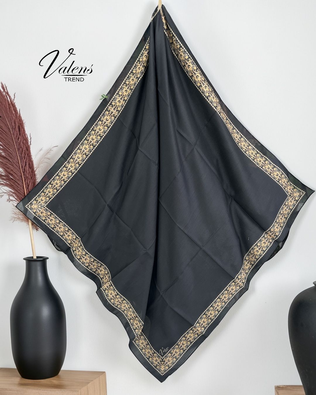 Desenli Koton Eşarp 629