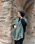 Balıksırtı Desenli Omuz Şalı 003