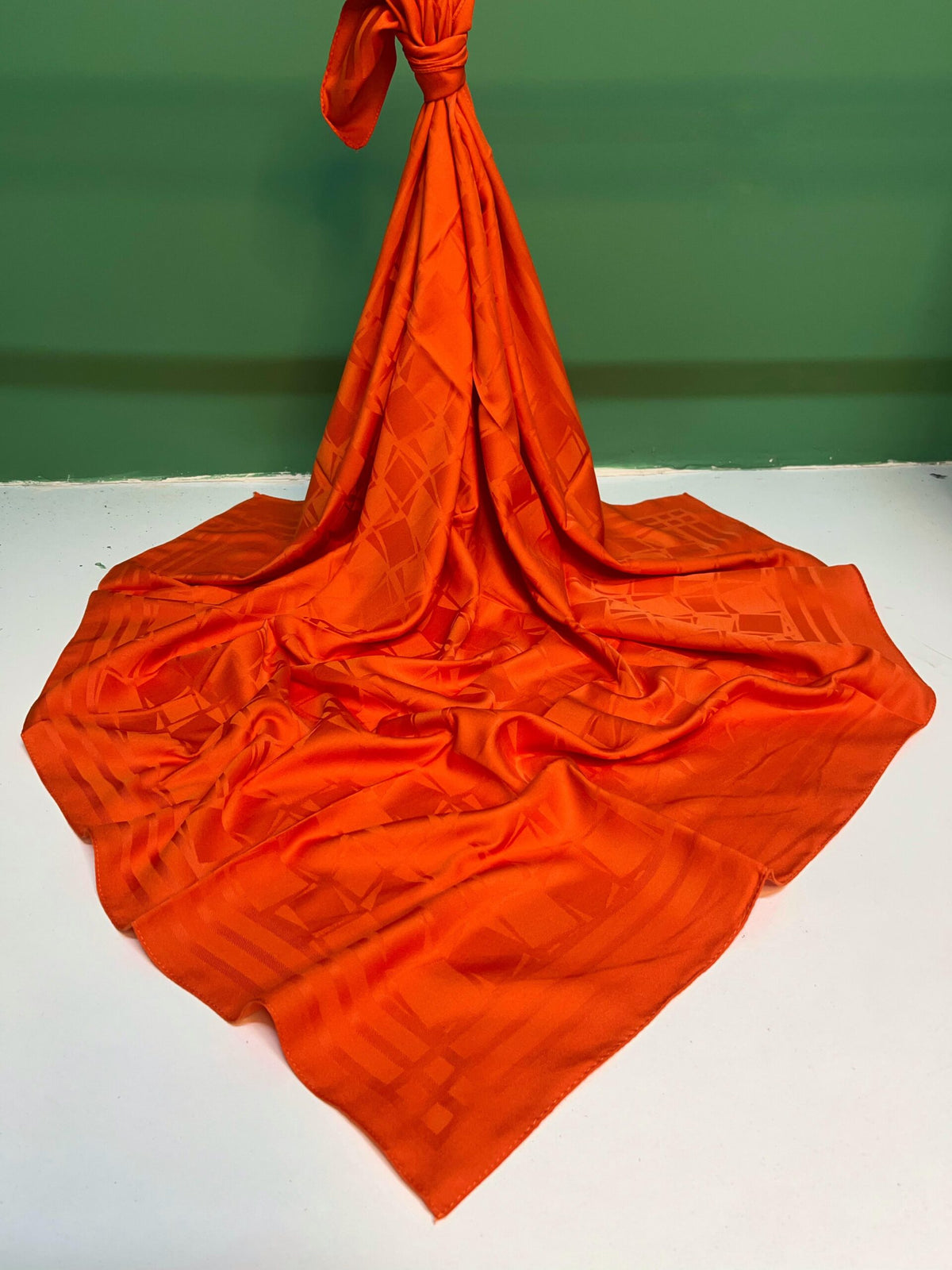 Jakarlı Eşarp DAMAS-ORANGE