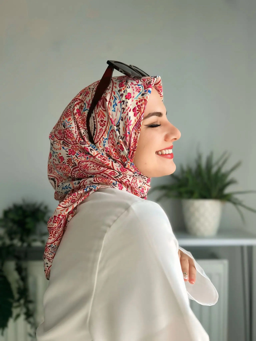 Desenli Koton Eşarp 233