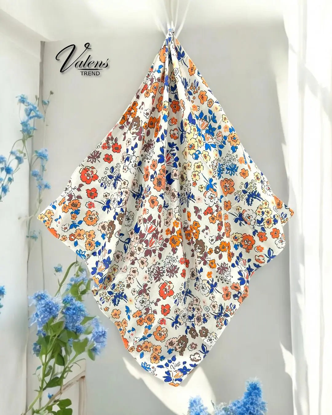 Desenli Koton Eşarp 273