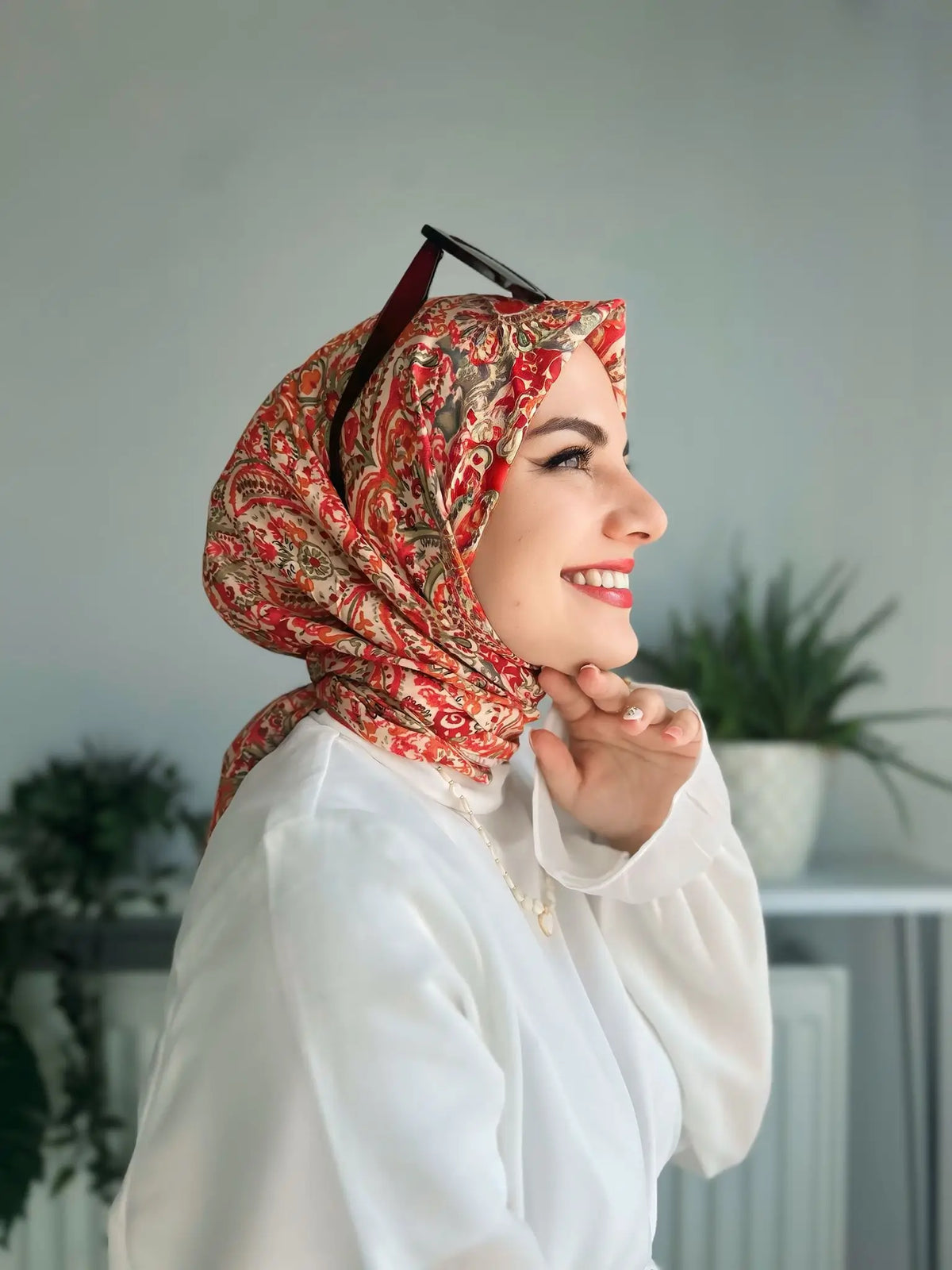 Desenli Koton Eşarp 297