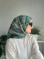 Desenli Koton Eşarp 302