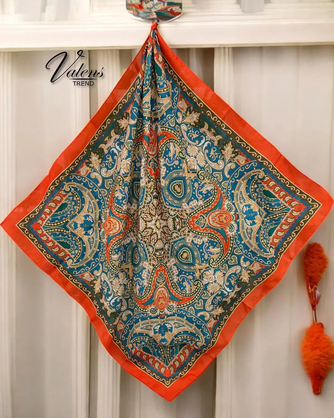 Desenli Koton Eşarp 327