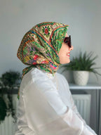 Desenli Koton Eşarp 334