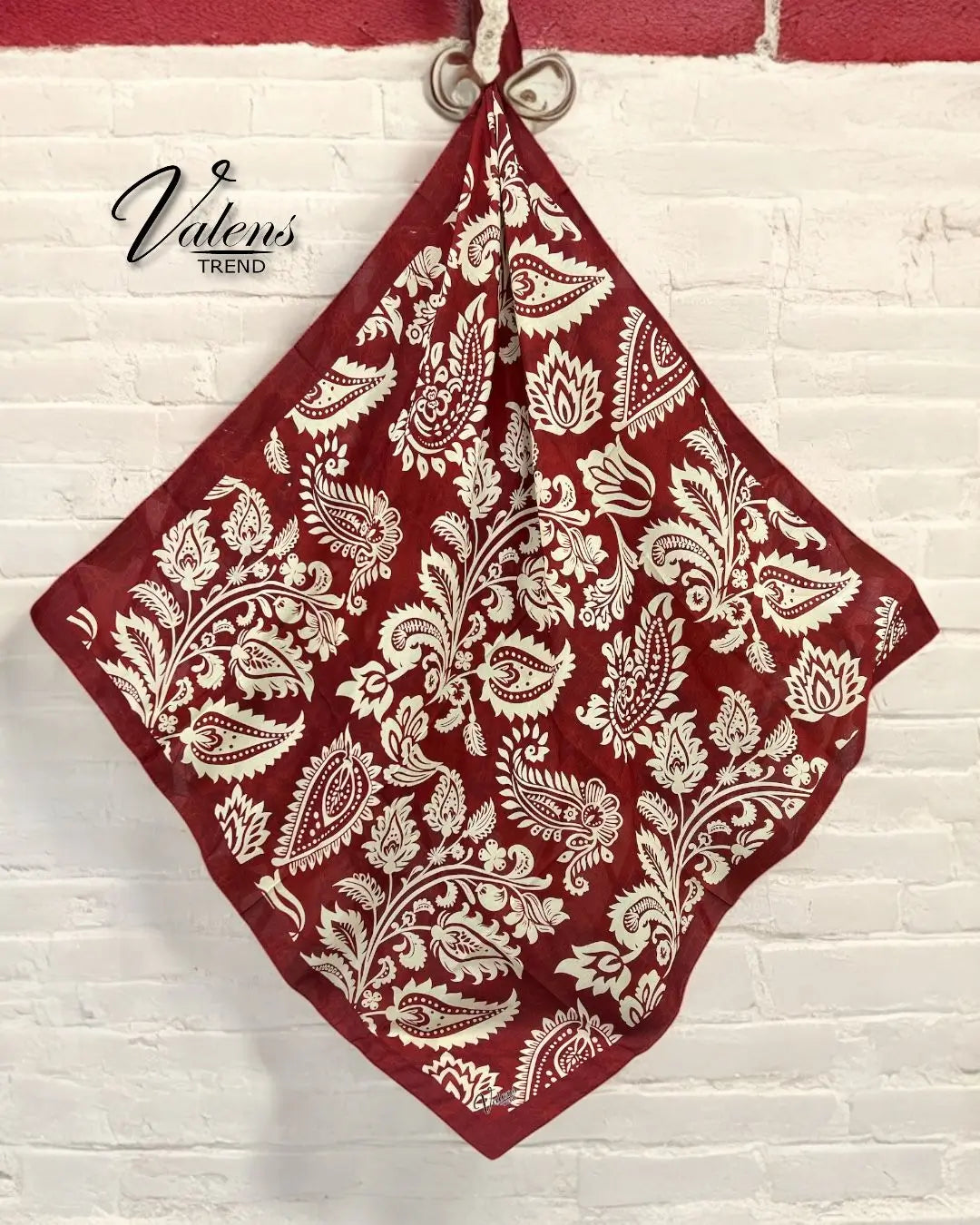 Desenli Koton Eşarp 368
