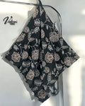 Desenli Koton Eşarp 387