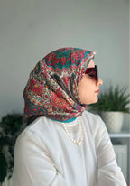 Desenli Koton Eşarp 395