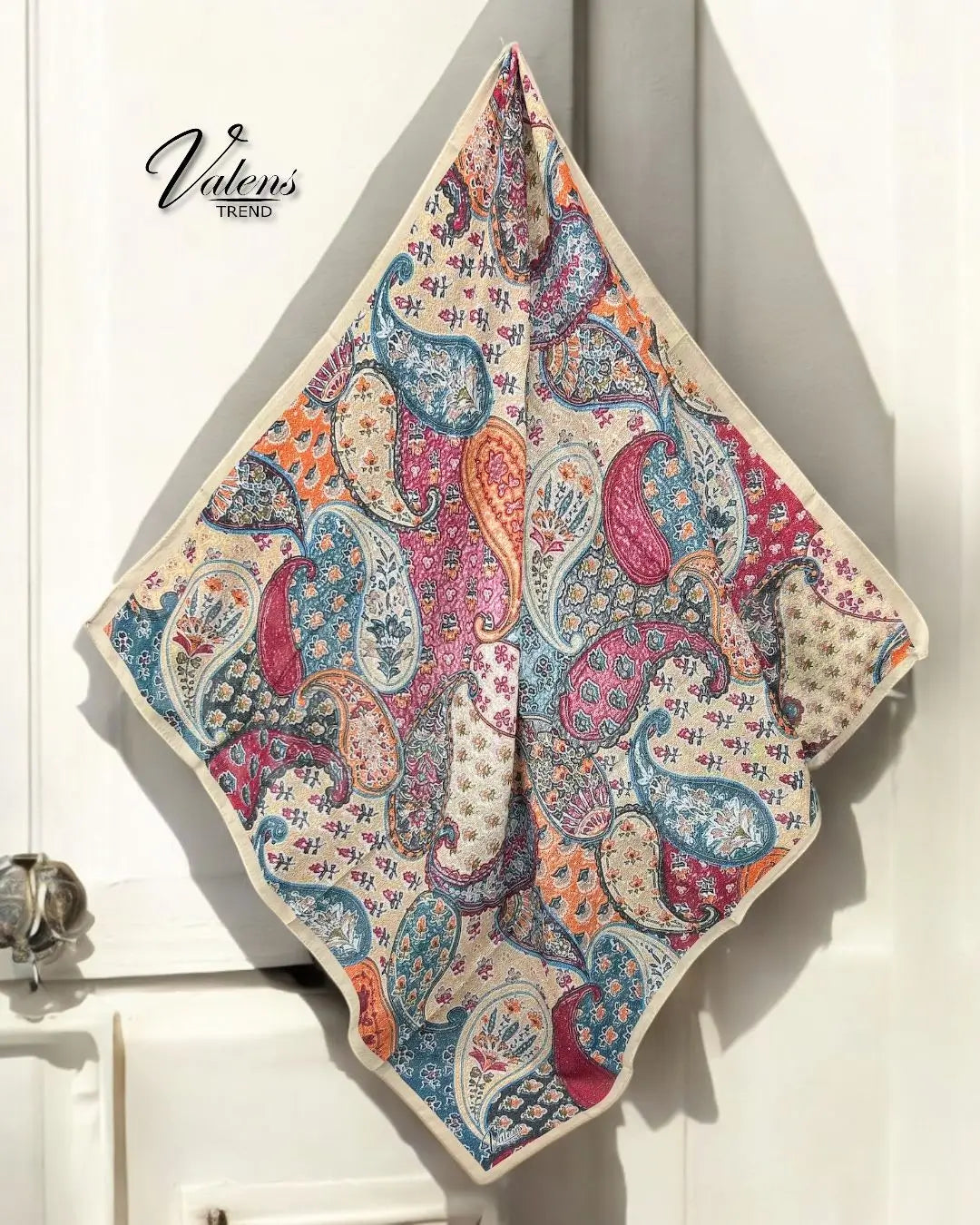 Desenli Koton Eşarp 446