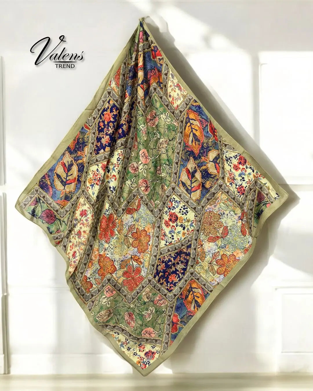 Desenli Koton Eşarp 451