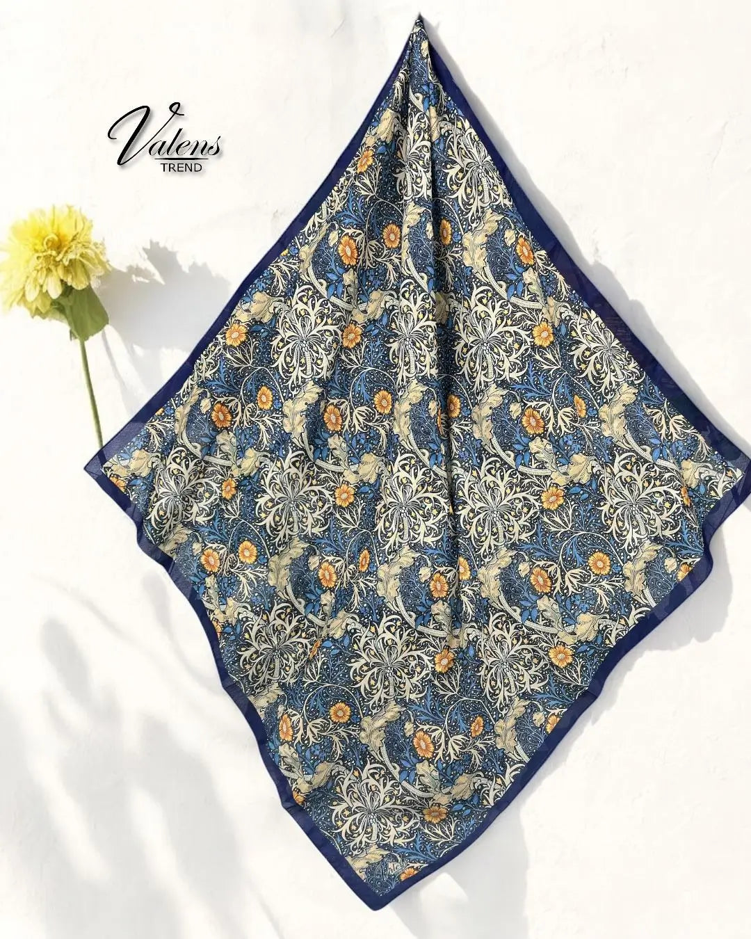 Desenli Koton Eşarp 456