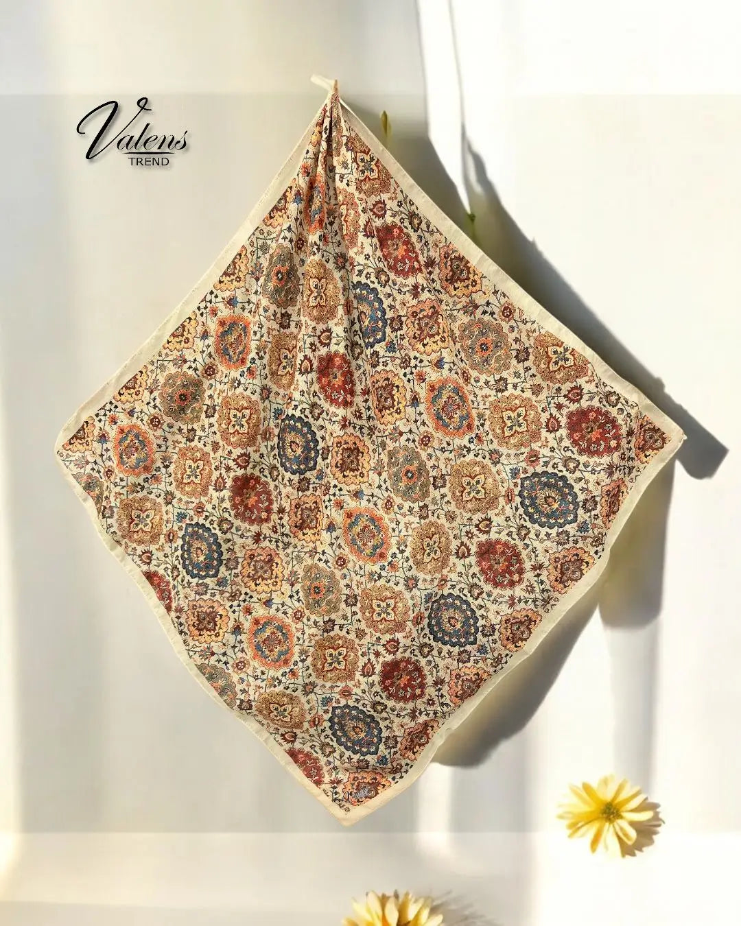 Desenli Koton Eşarp 463