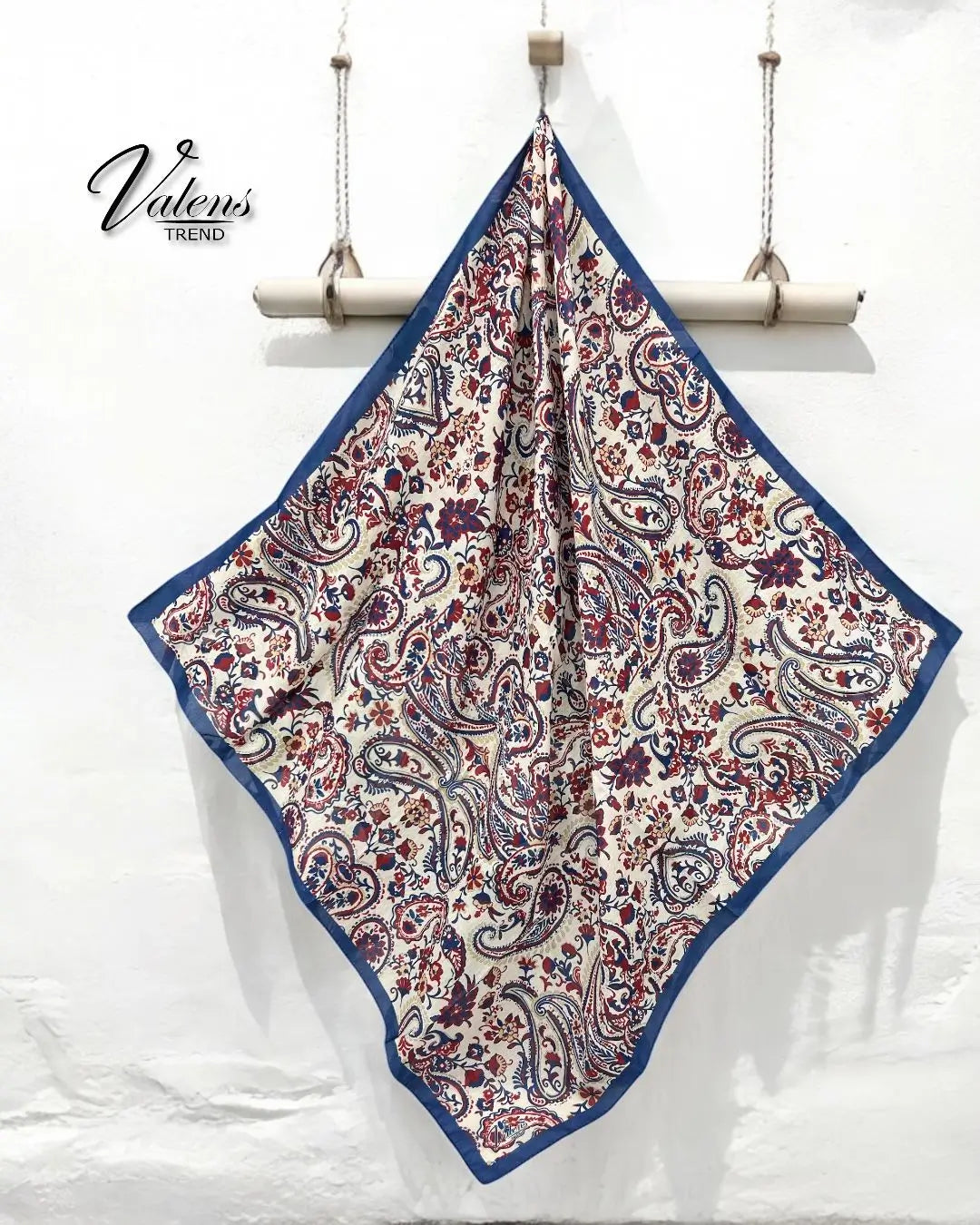 Desenli Koton Eşarp 468