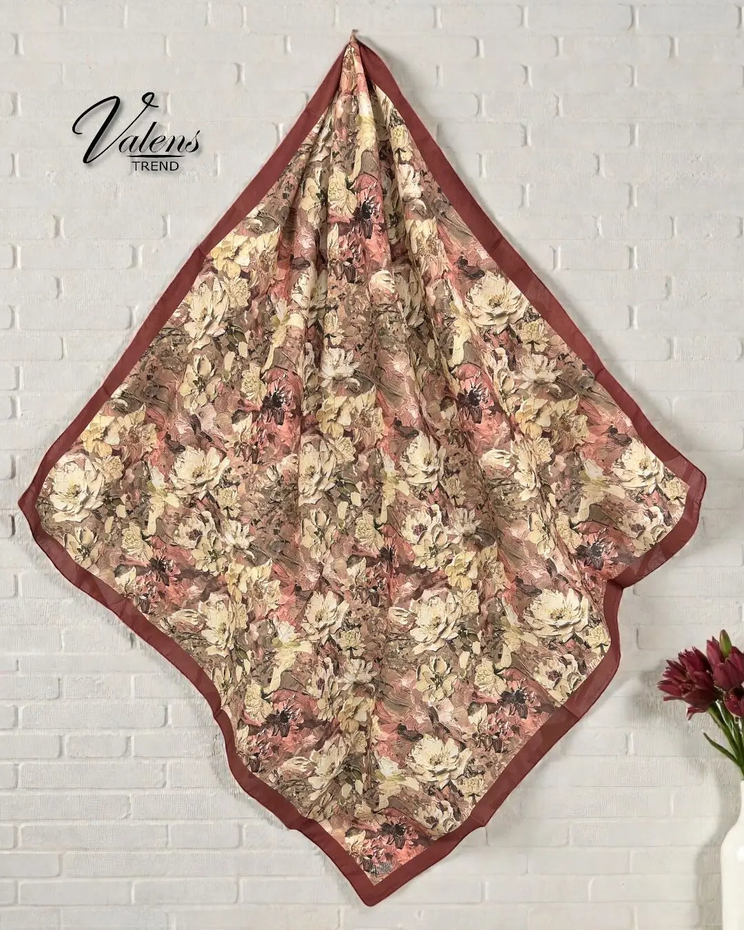 Desenli Koton Eşarp 579