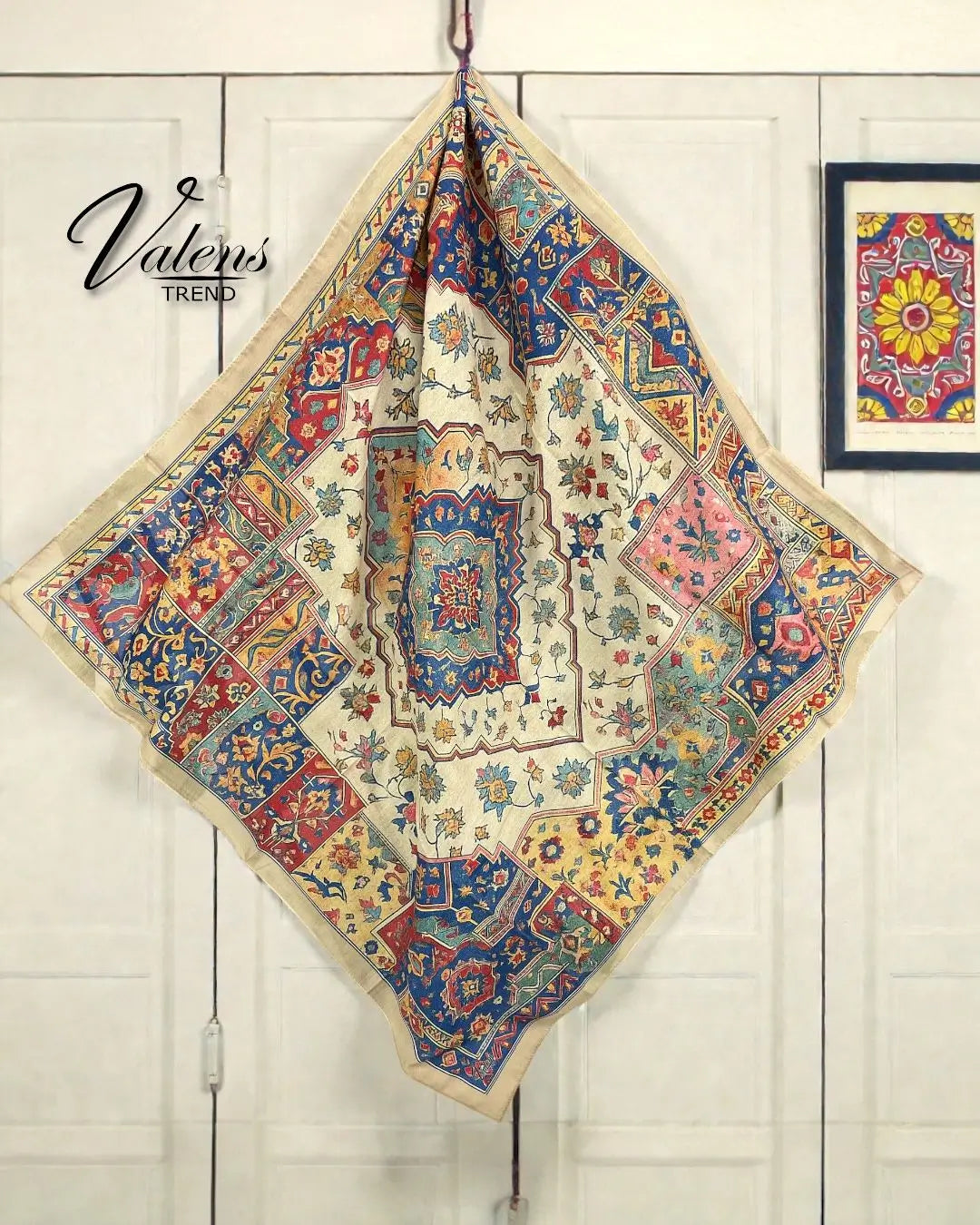 Desenli Koton Eşarp 592