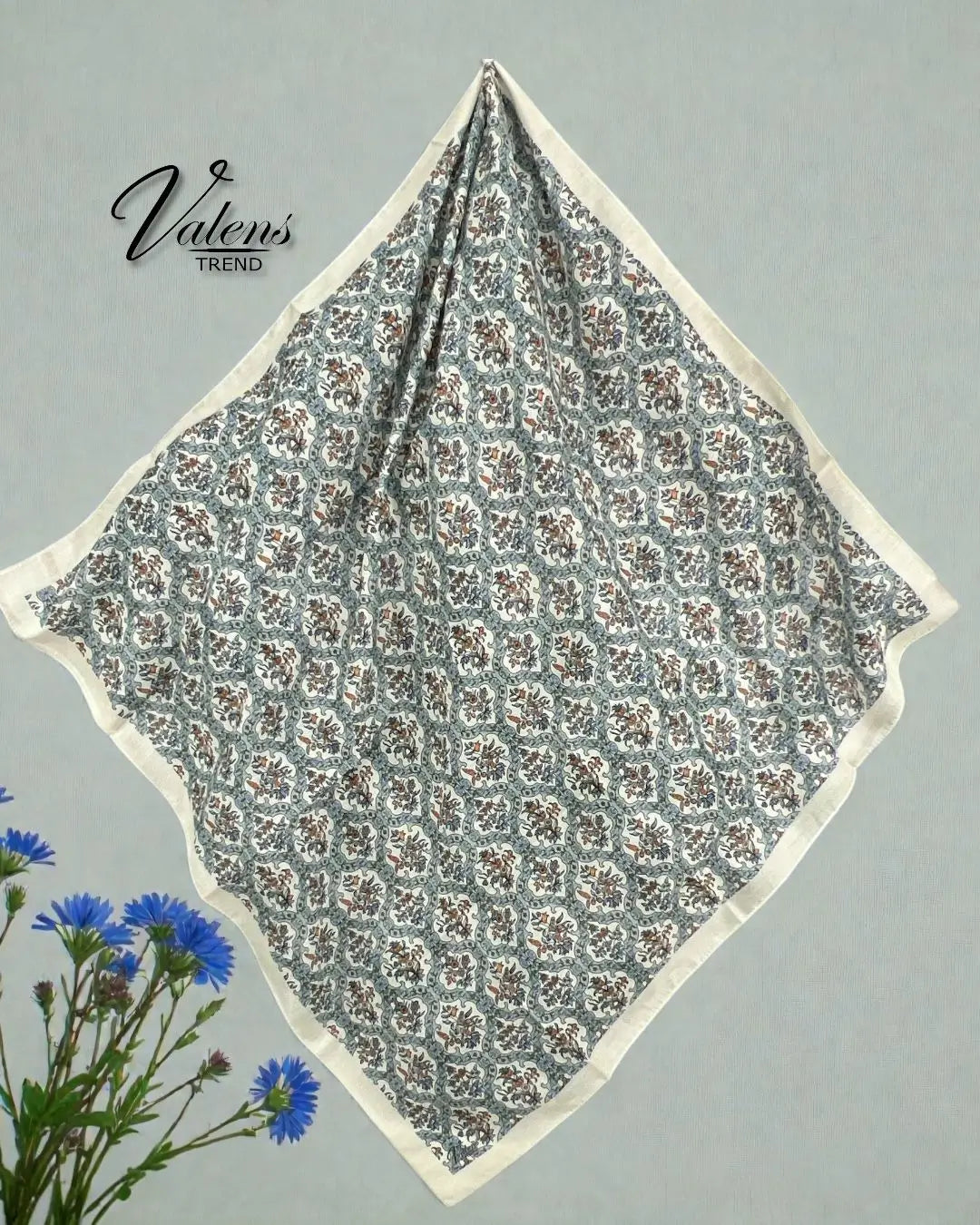 Desenli Koton Eşarp 596