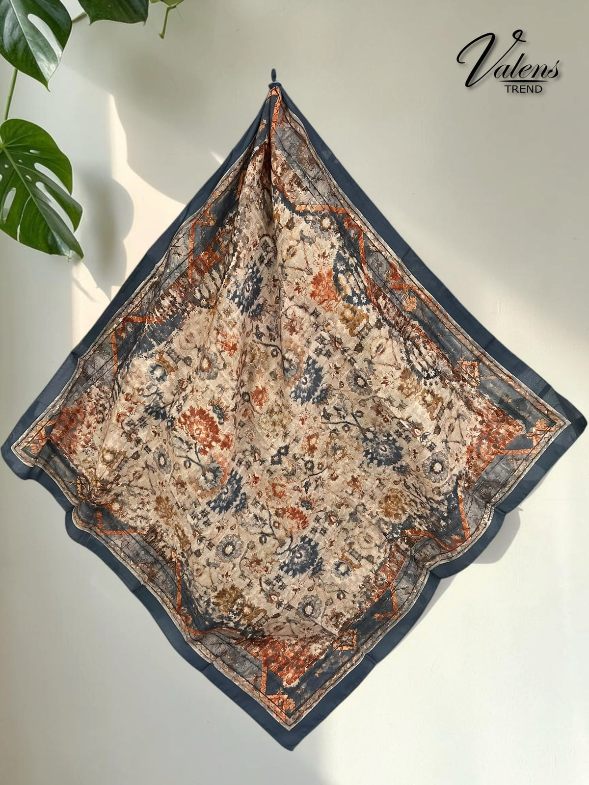 Desenli Koton Eşarp 711