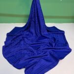 Jakarlı Eşarp BLOOM-SAX MAVİ