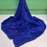 Jakarlı Eşarp ÇİZGİ-SAX MAVİ