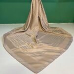 Jakarlı Eşarp KİBRİT-EKRU