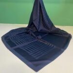 Jakarlı Eşarp KİBRİT-LACİVERT