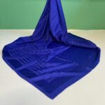 Jakarlı Eşarp KİBRİT-SAX MAVİ