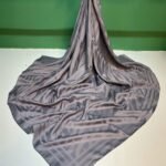 Jakarlı Eşarp SU YOLU - GÜMÜŞ GRİ