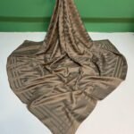 Jakarlı Eşarp SU YOLU - KOYU VİZON