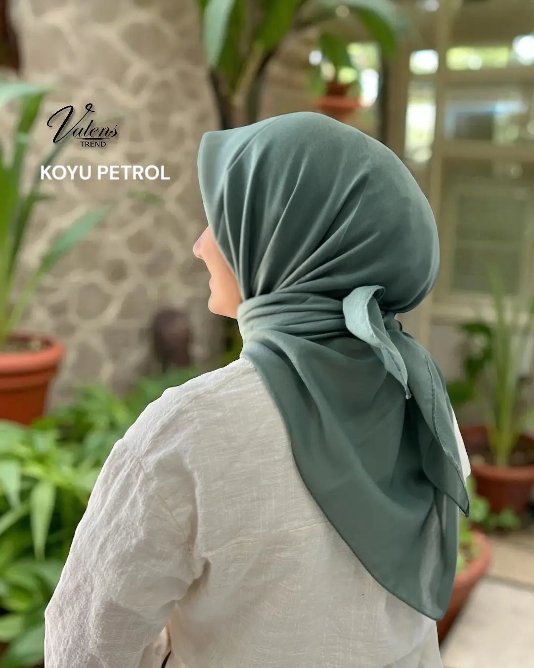 Lüks Koton Eşarp - Koyu Petrol