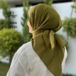 Lüks Koton Eşarp - Kına Yeşili