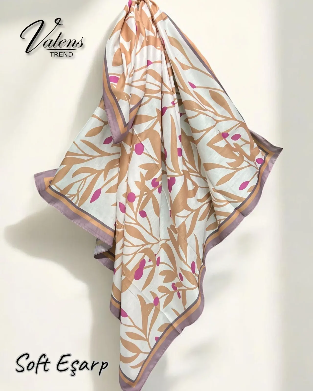 Soft Eşarp - Safir Desenli 15