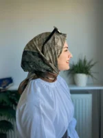 Desenli Koton Eşarp 310 - Görsel 2