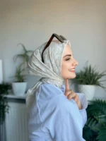 Desenli Koton Eşarp 347 - Görsel 2